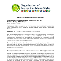Organisation of Eastern Caribbean States OECS Data for Decision Making (DDM) Project - Consultancy for the Preparation of an Analytical Report on the Older Population in OECS Data for Decision Making (DDM) Project Beneficiary Countries